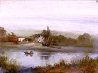 The Crab Tree on the Thames, Evening