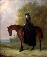Marianne Brocklehurst on Horseback
