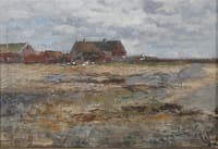 Landscape with Barns