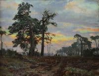 Shepherd with his Flock in Maerkischer Landscape