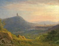 Hilly Landscape with a Castle Ruin