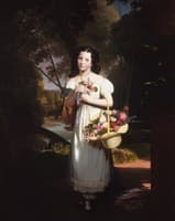 Little Girl with Flowers