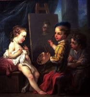 Allegories of the Fine Arts as Children - Painting