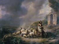 Shepherd and His Flock in Tivoli