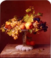 Fruit Still-life with Sculpted Ceramic Bowl