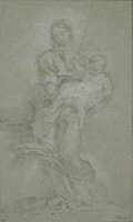 Madonna with Child Beating the Snake