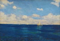 Sailing Ships on Calm Sea