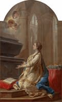 Saint Clotilde Praying on the Tomb of St Martin