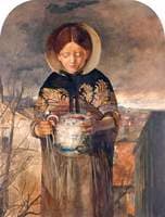 Girl with a Jug of Ale and Pipes