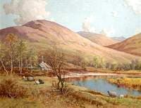 View of a Mountain and Lake