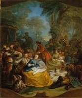 The Picnic after the Hunt (study)