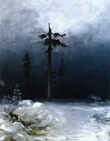 Tree in a Wintery Forest