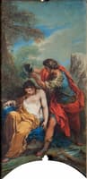Jerusalem Delivered - Tancredi Baptising the Dying Clorinda