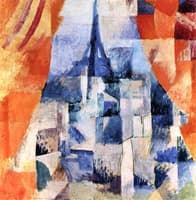 Window with Orange Curtains