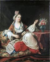Sultana Playing an Instrument