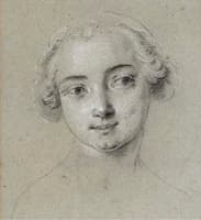 Head of a Young Woman Wearing a Bonnet
