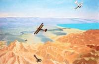Study for 'The Dead Sea: An Enemy Aeroplane over the Dead Sea, Palestine'