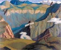The Destruction of an Austrian Machine in the Gorge of the Brenta Valley, Italy
