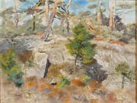Landscape with Pine Trees