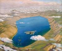 The Sea of Galilee: Aeroplanes Attacking Turkish Boats