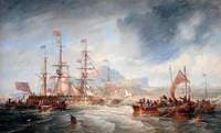 Her Majesty Queen Victoria and Prince Albert, on Board the 'Royal George' Yacht...