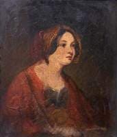 A Girl in a Red Cloak (study)