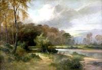 Derwent Flowing into Derwentwater, Cumbria
