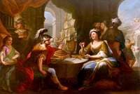 Cleopatra Dissolving the Pearl in Wine