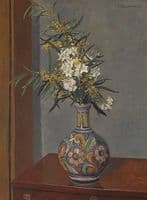 White Flowers in a Vase