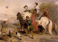 Hunting Party with Falcons