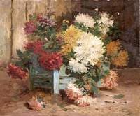 Dahlias in an Urn