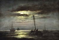 The Neva River in the Moonlight