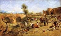 Arrival of a Caravan Outside The City of Morocco