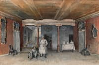 Set Design for Carlo Goldoni's Play "Servant of Two Masters"