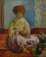 Portrait of a Woman in Oriental Robes
