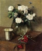 White Roses and Cherries