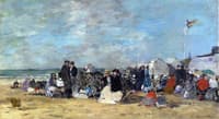 Beach Scene at Trouville
