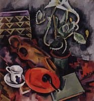 Still Life with a Cactus and Horse Skull