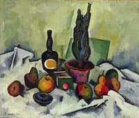 Still Life with a Cactus and Fruit