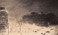 Corner of 17th Street and Pennsylvania Avenue, N.W. during the Blizzard of 1899