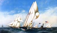 Rounding the Mark, NYCC Regatta 1886