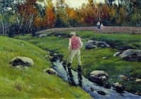 Worker by the River