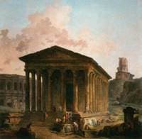 The Maison Carée, the Arenas and the Magne Tower in Nimes