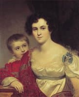 Portrait of Avdotia Molchanova with Her Daughter