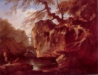 Landscape with Waterfall