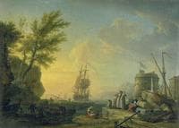 Seaport at Sunset