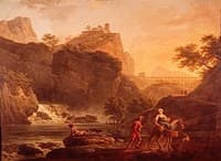Evening Landscape with Rapids
