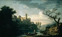The Tiber and Mount Aventine