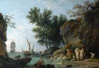 Nymphs Bathing in the Morning