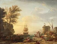 Marine: effet du soleil couchant